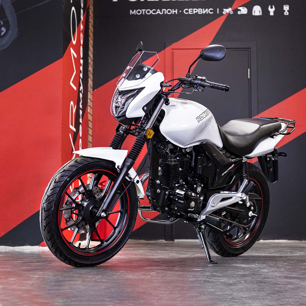 Мотоцикл дорожный ROCKOT SPECTRUM 150 (белый глянцевый, ЭПТС)