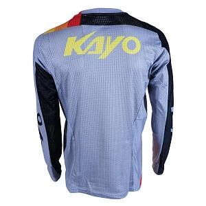 Футболка для мотокросса KAYO (сер/черн, XXL)