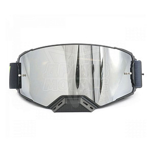 Очки для мотокросса ATAKI PRIME S.E. NEON, двойная магнитная зеркальная линза (черн)