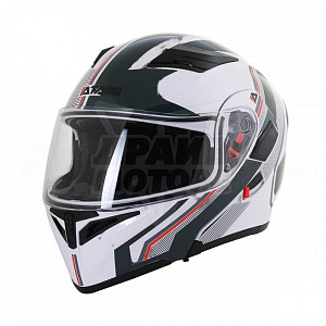 Шлем модуляр ATAKI JK902 Shape (бел/сер глянц, S)
