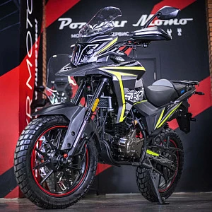 Мотоцикл турэндуро ROCKOT DAKAR 2.0 (серый/желтый)